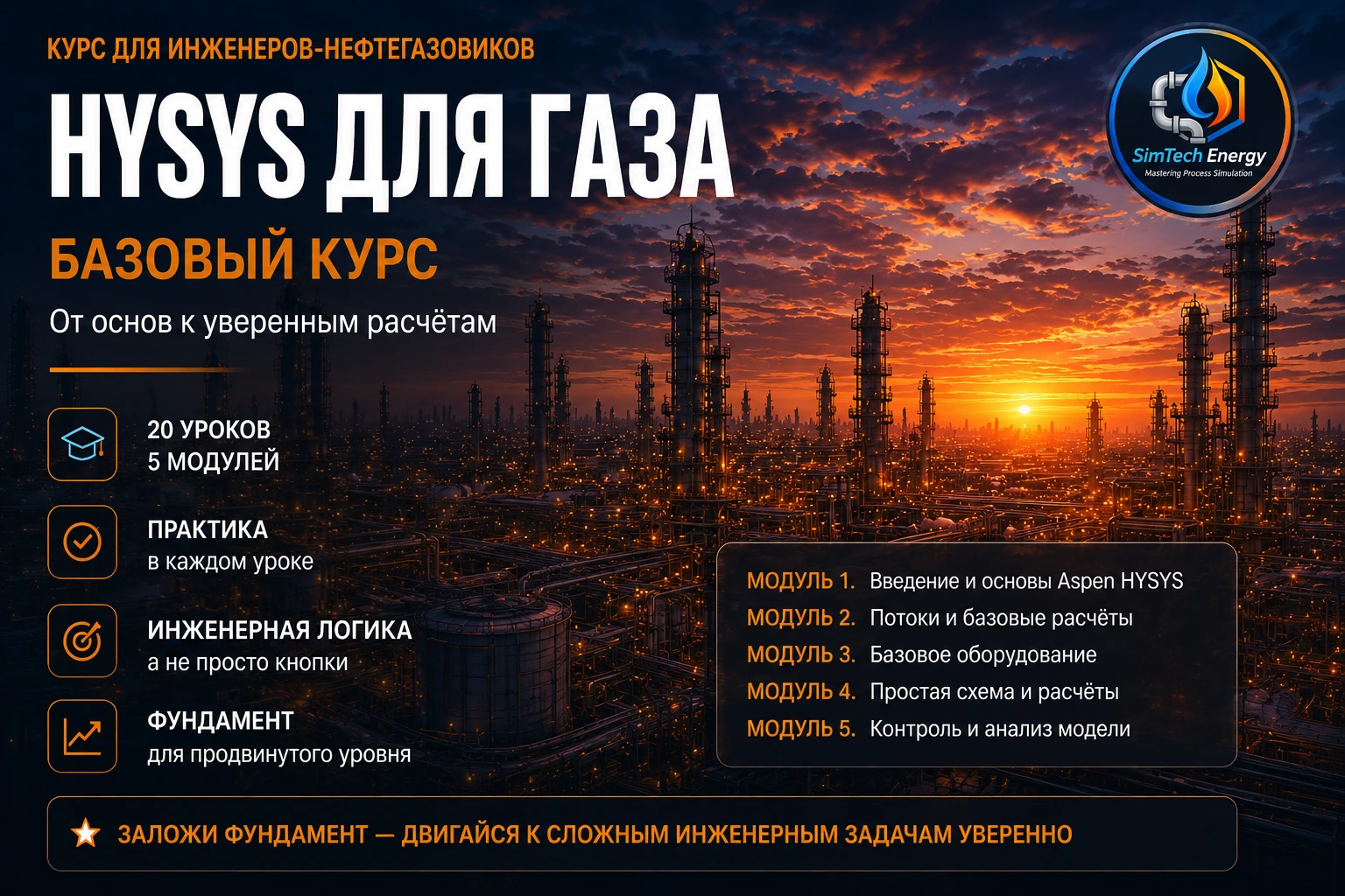 Базовый курс HYSYS по газу